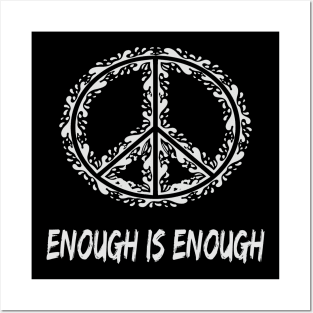 End Gun Violence Enough is Enough Men Women Posters and Art